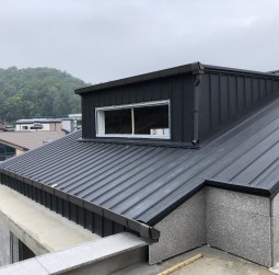 칼라강판 징크형 지붕공사
